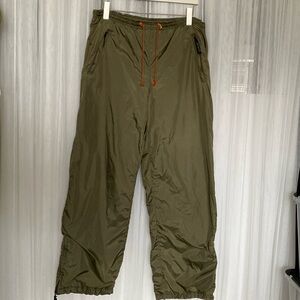 Men’s Outdoor activities shell Nylon/fleece pants by Jackpot. Army green! Sz 34